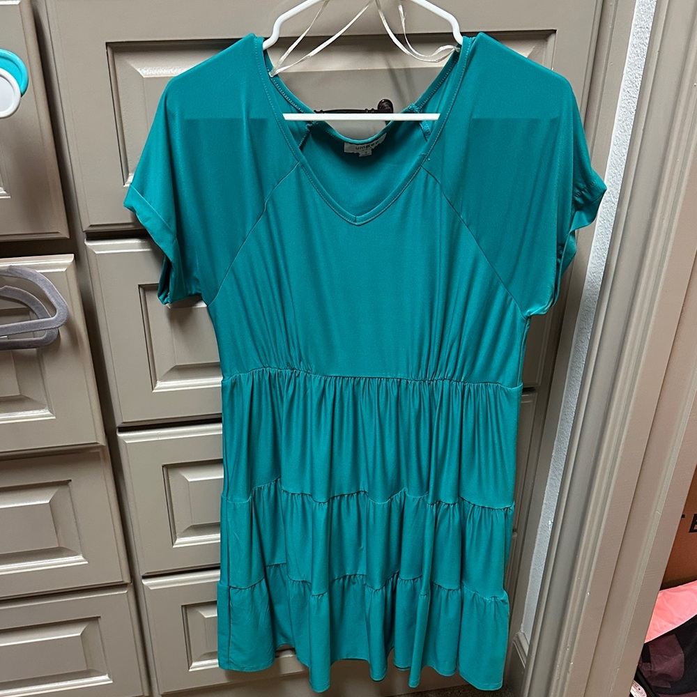Umgee Teal Casual Dress